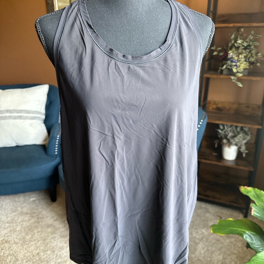 Black Athleta Racerback Tank